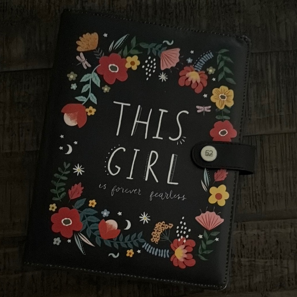 Floral Black Planner by The Paper Studio